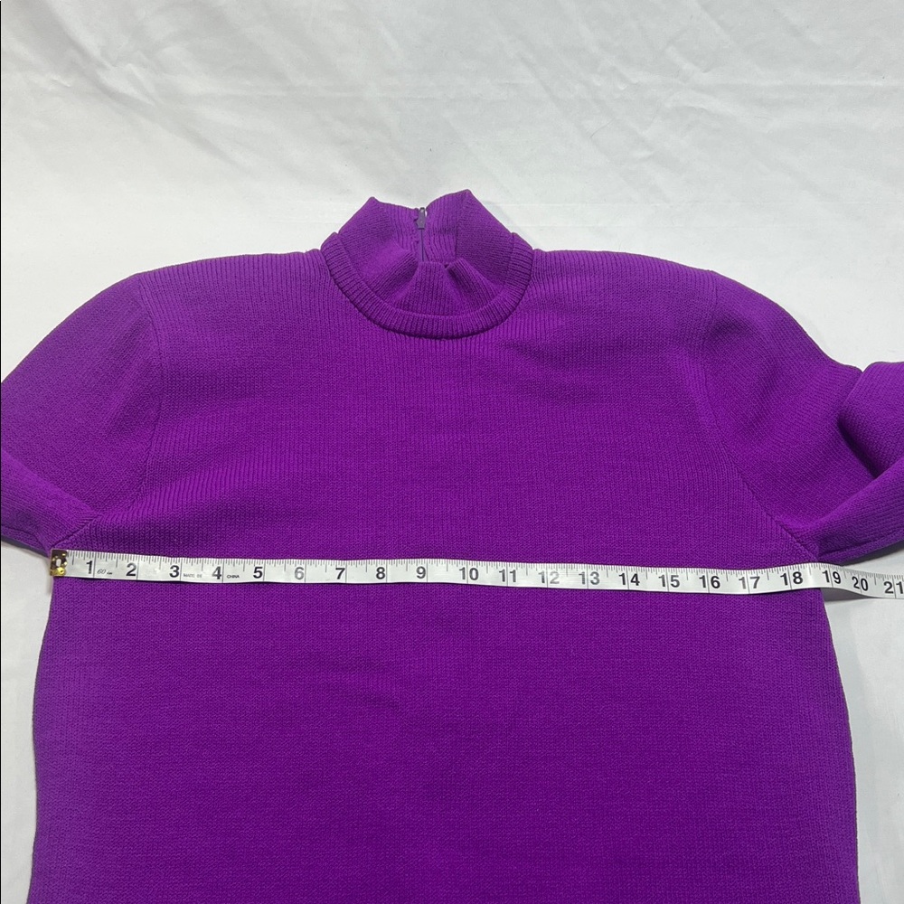Vintage St. John purple dress size 8 - Picture 6 of 13